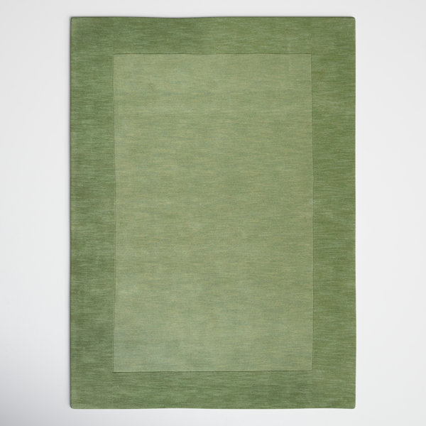 Dolma Hand Loomed Wool Medium Green Rug & Reviews | Birch Lane