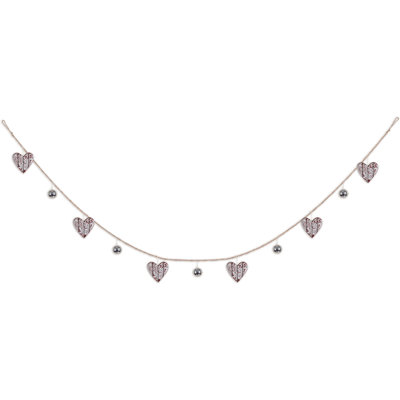 Rustic Heart Garland 72"