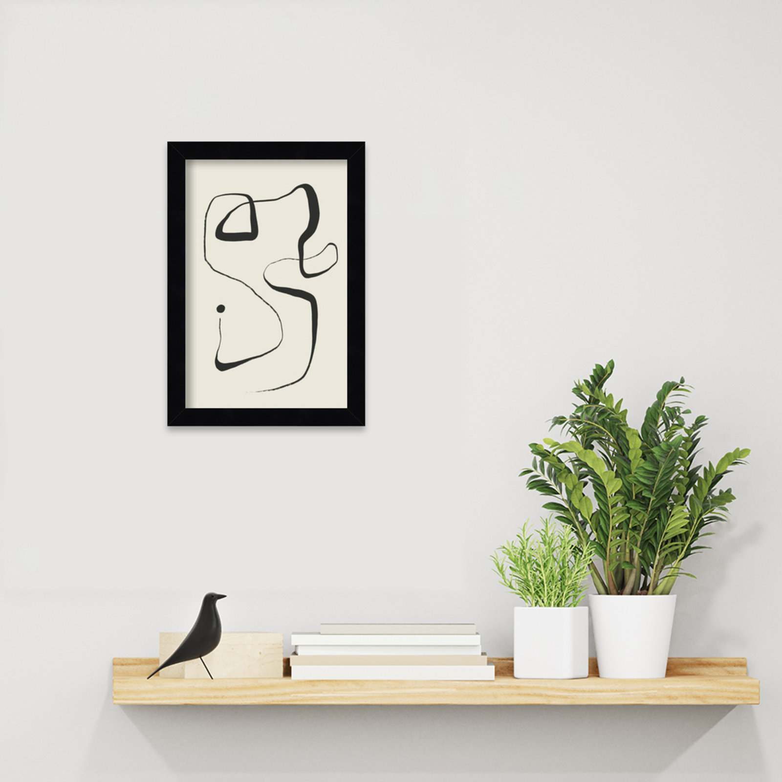 Galya "The Point" Print by Treechild, Black, 13" H x 9" W