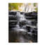 «Waterfall at Lake View», reproduction de photo sur toile tendue-14738560