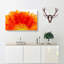 An Orange Gerbera In Abstract - Wrapped Canvas Print-55306904