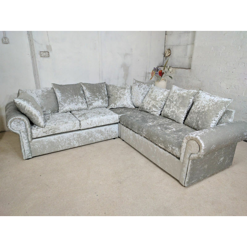 Lorelai 5 Seater Velvet Corner Sectional
