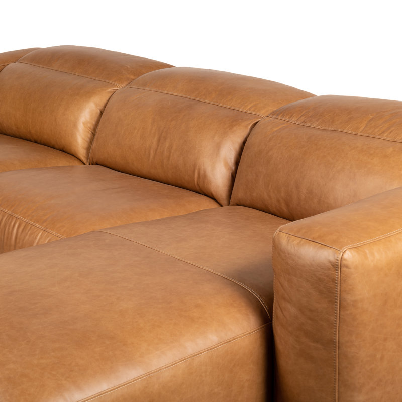 Radley Chaise Sectional, Right Hand Facing, Sonoma Butterscotch Top Grain Leather