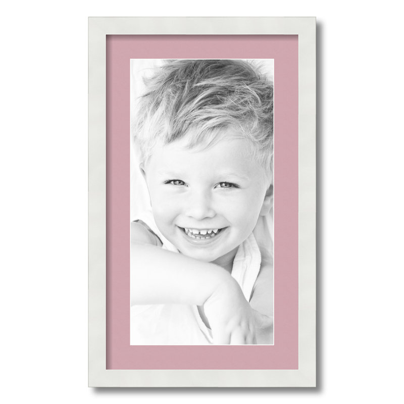 Cadre pour photo simple blanc mat 10 "x 20", Coquillage