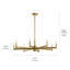 Tuscany 8 Light Metal Dimmable Chandelier-1660520754