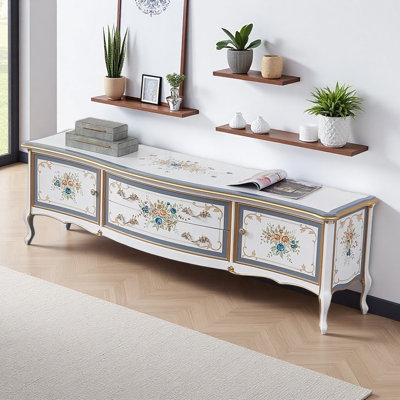 American Retro Off-white TV Cabinet