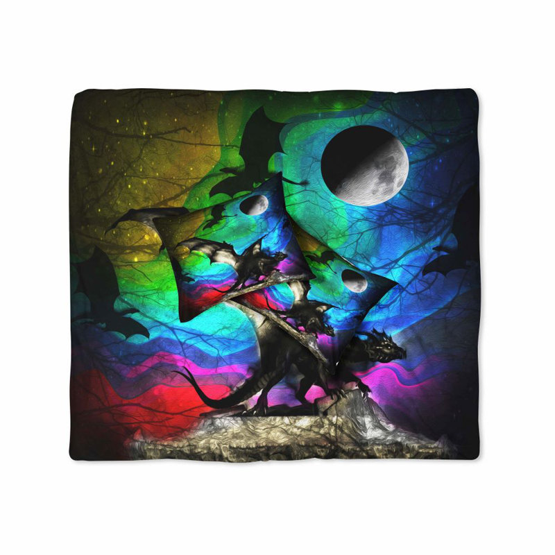 Ensemble de housse de couette Abstract Dragon, Housse de couette pour très grand lit et 2 très 