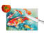 Koi Fish Glass Cutting Board Large