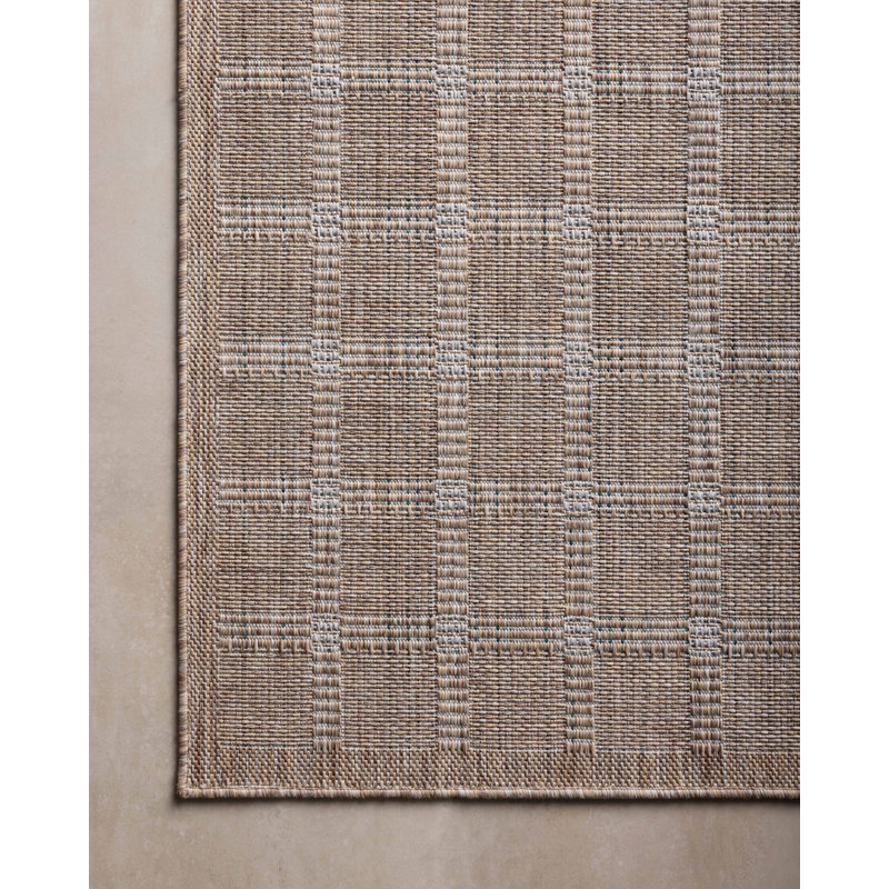 Tapis intérieur / extérieur naturel / os Amber Lewis x Loloi, Rectangle 7 pi 10 po x 10 pi