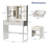 Lighted Vanity Table Set - 10pcs 3-Color Dimmable Bulbs, 2 Drawers-1048818501