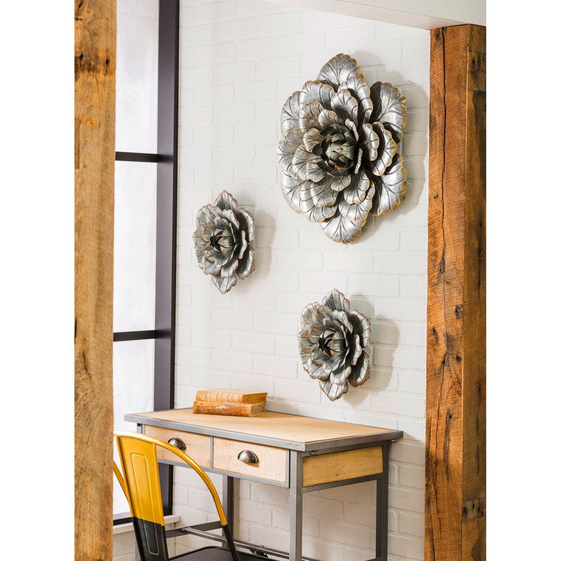Farmhouse Plants & Flowers Wall Decor on Metal