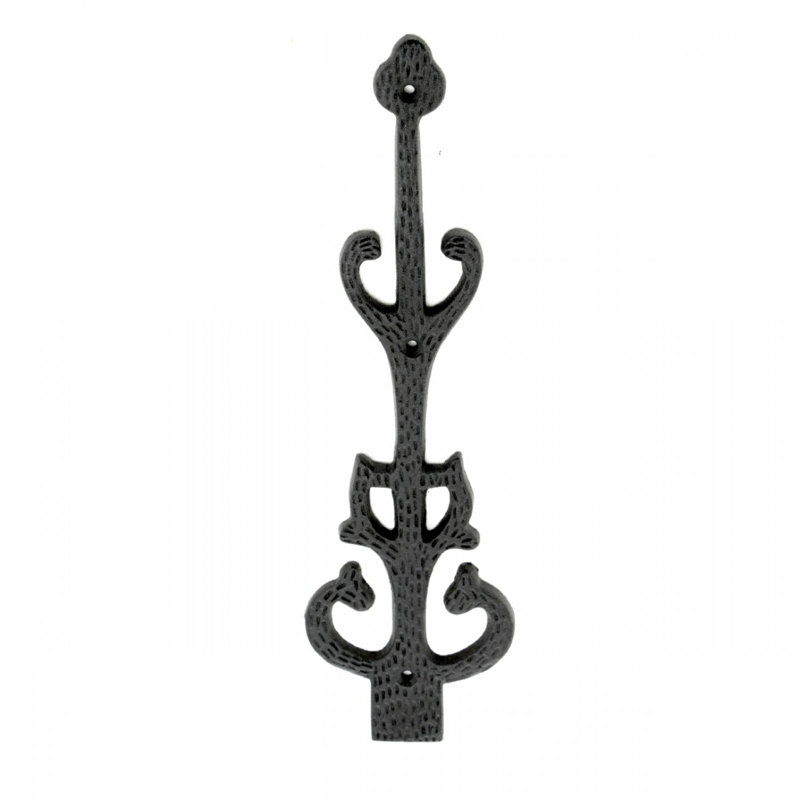 Black Wrought Iron Decorative Dummy Strap Hinge 11 inch