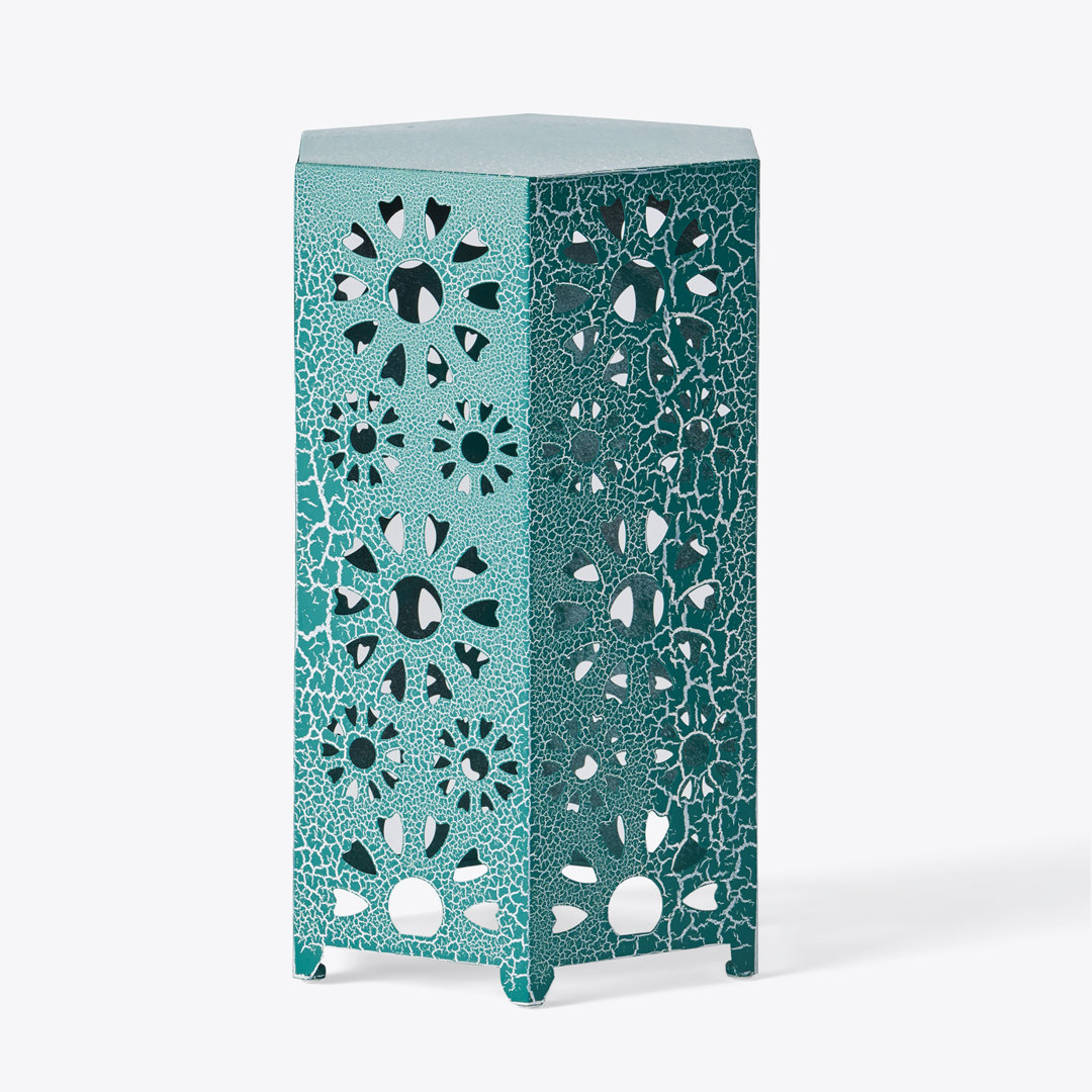 Iron Top End Table Bungalow Rose 