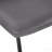 Office Chair, Bar Height, Standing, Computer Desk, Work, Grey Leather Look, Black Metal, Contemporary, Modern