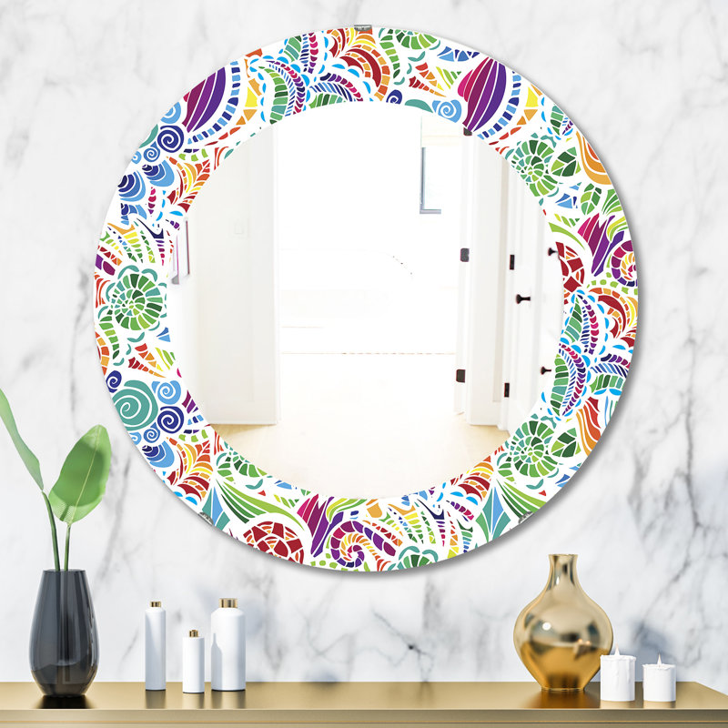 Miroir mural Tropical Mood Bright 4, H 31,5 po x l 23,7 po