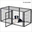 Grande cage robuste pour chien, chenil de 48 po pour petits chiens moyens, parc pour chiots, cage pour animaux de compagnie, parc pour animaux de compagnie, intérieur extérieur - noir