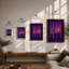 Neon Forest Modern - Framed Print-2131028561-2131028562