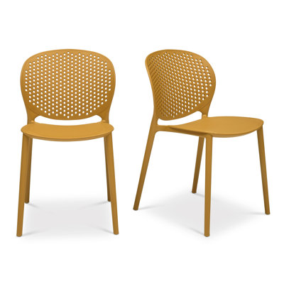 Chaise de salle à manger d'extérieur empilable