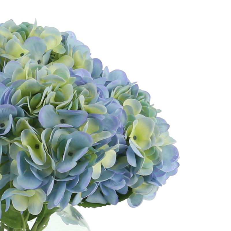 Hydrangea Bouquet, Blue/Green