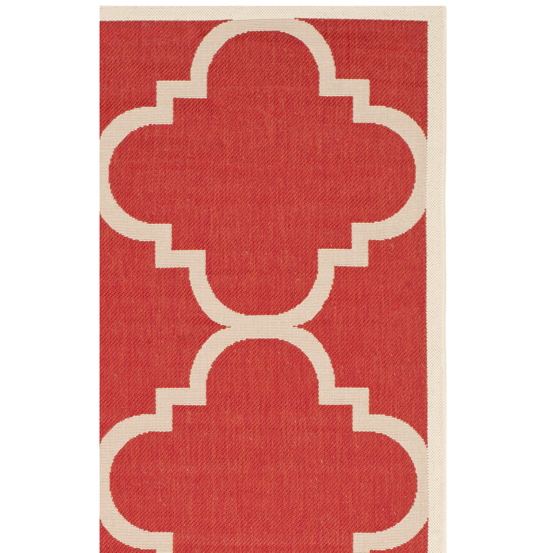 Tapis d'intérieur / extérieur à motif géométrique Herefordshire Performance, Rectangle 9 pi x 12 pi