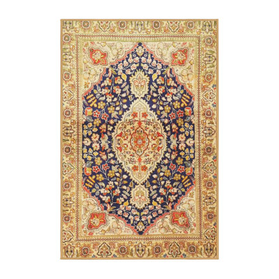 Tapis traditionnel beige / noir Girault