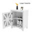 Table de chevet Glema en blanc; Blanc