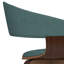 Lowell Bentwood Upholstered Dining Chair with Curved Backrest in Mid-Century Modern Style-1048453221
