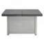 Table de foyer extensible rectangulaire en alliage d'aluminium, 50 000 BTU