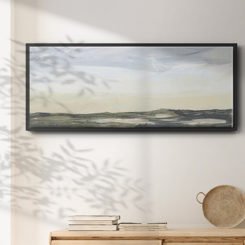 Green Ridge I- Framed Canvas