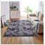 Tapis à poils longs rayé gris foncé-2131190324
