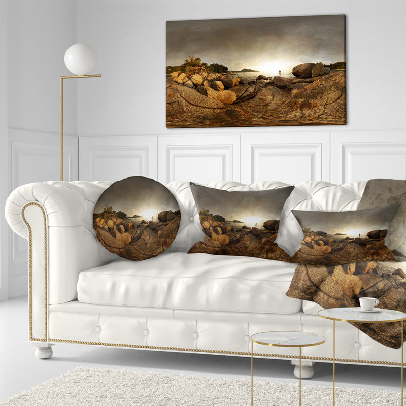 Coussin lombaire paysage