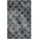 Dennard Hand Tufted Wool/Cotton Geometric Rug in Ivory/Graphite