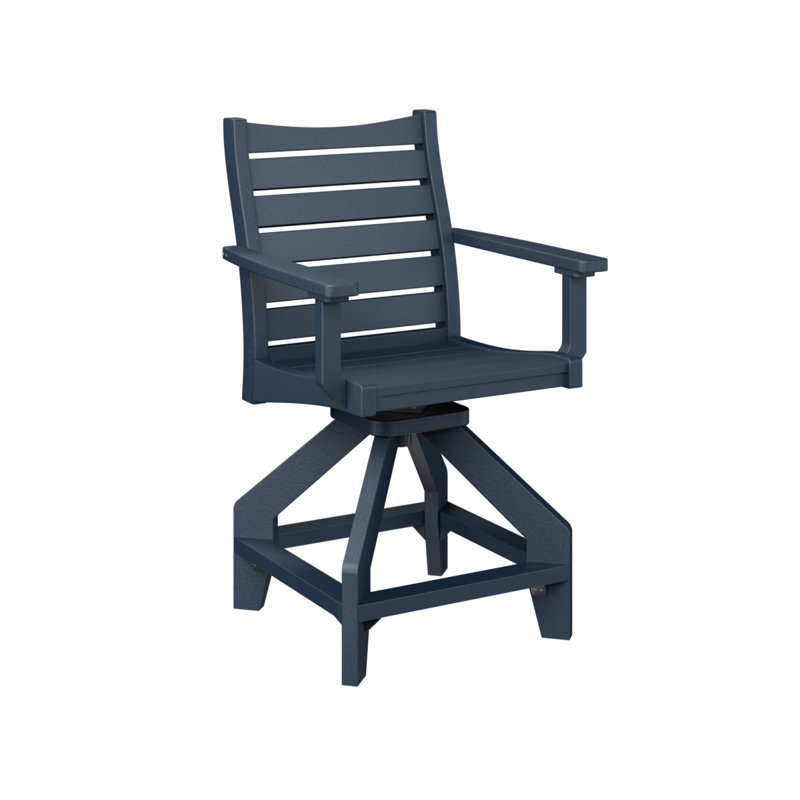 Chaise de comptoir pivotante Berlin Gardens Bristol, Marine, 22.5"