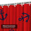 Rideau de douche marine avec 12 crochets-666359584