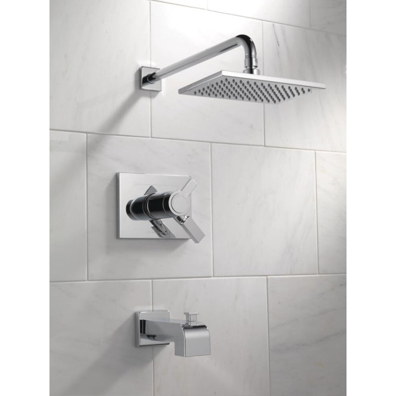 Robinet de baignoire et douche thermostatique Vero avec TempAssure, Chrome