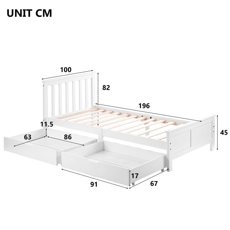 Meadowbrook Storage Bed, Single (3') OR Single (90 x 190 cm)