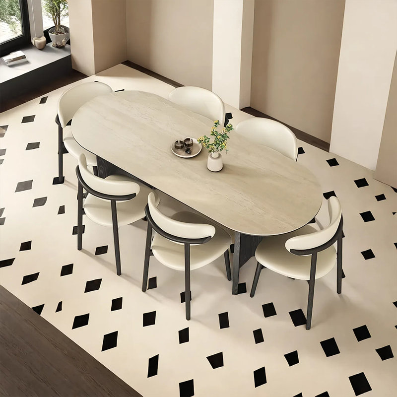 Ensemble de chaises de salle à manger françaises, H 29,52 po x L 70,86 po x l 31,49 po