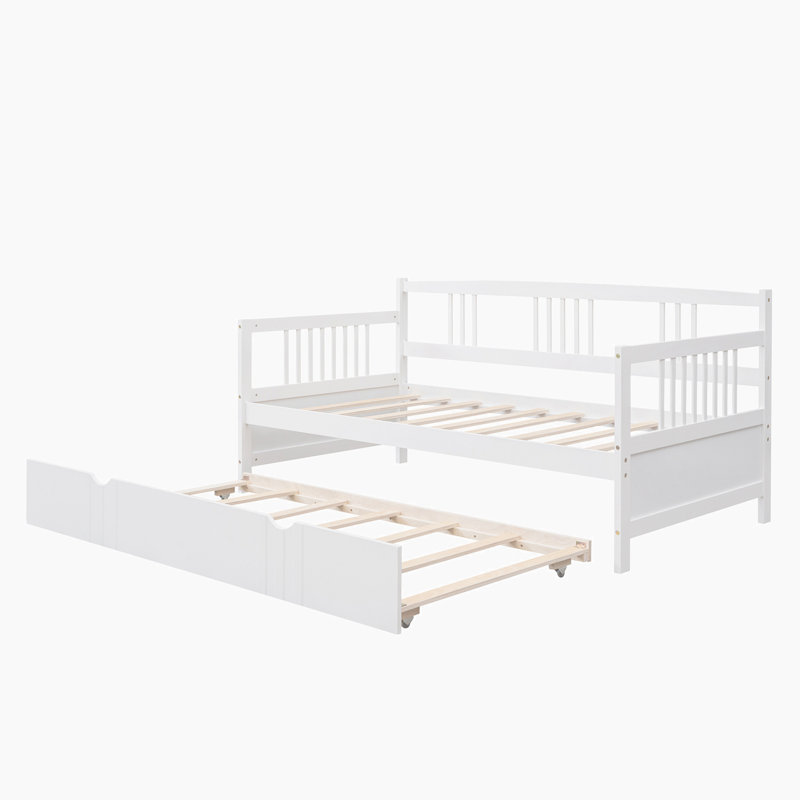Lit de jour avec couchette Westerley, Blanc, Simple