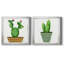 Boho Cacti I - ensemble de 2 reproductions d'art sur toile-649207811-649207822