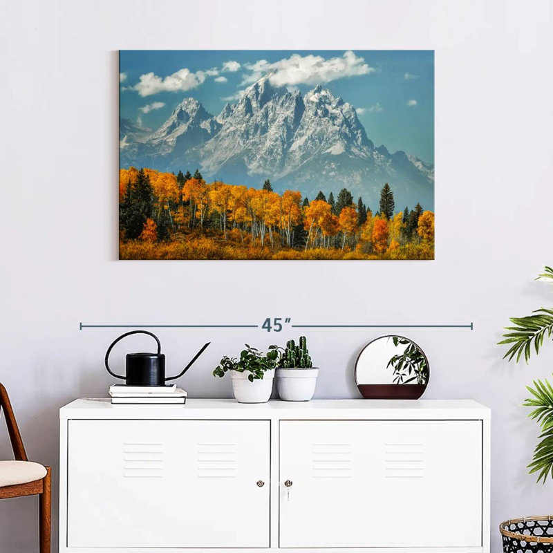 Grand Tetons d'Alvord en automne, H 24 po x l 36 po