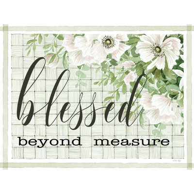 Blessed Beyond Measure - Wrapped Canvas Print