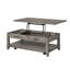 Table de cocktail à plateau relevable gris avec rangement Café profond et rangement profond, 114,21 lb