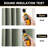 Eliott Solid 100% Blackout Thermal Insulated Grommet Curtain Panels Heat and Full Light Blocking Curtains for Living Room with Black Liner 2 Panels Set-1352076468-1352076475