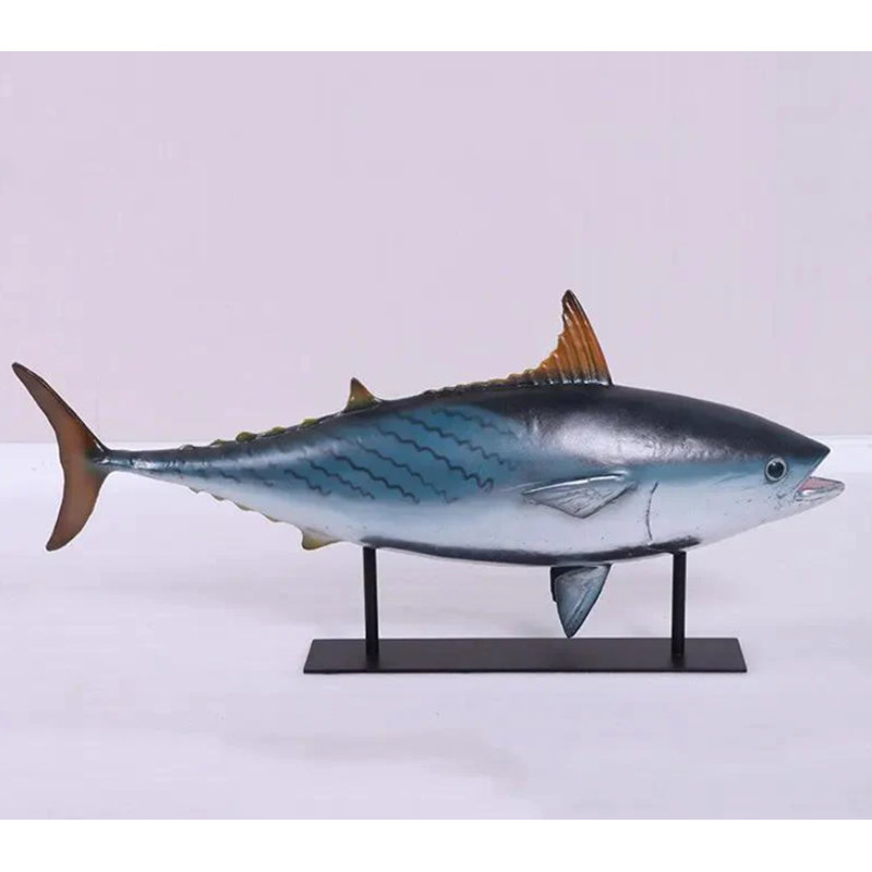 Mackerel Tuna Fish on Base Statue