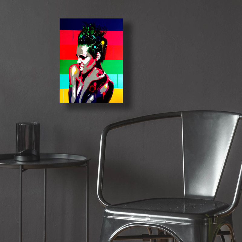 "Afro Punk 1" par Abstract Graffiti, H 16 po x l 12 po x P 0,13 po