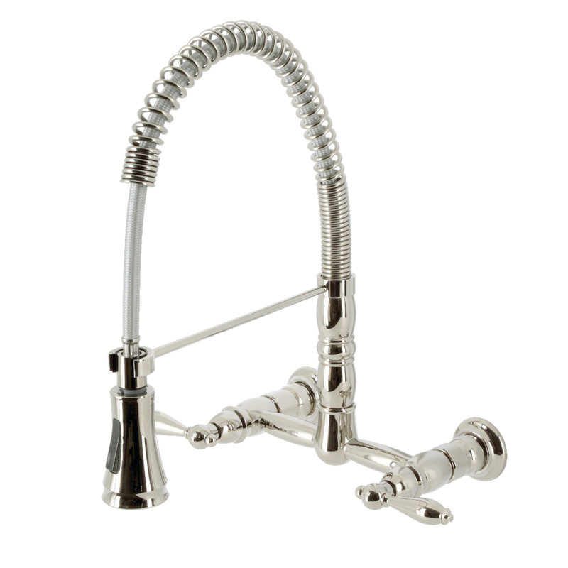 Robinet rétractable Gourmetier Heritage, Nickel poli