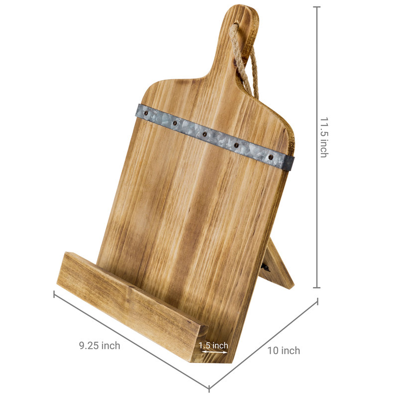32.3 cm H Solid Wood Book Stand