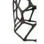 Table de bout courte en aluminium Kazuma, gris foncé