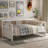 Modern Solid Wood Daybed, Multifunctional, Twin Size, White