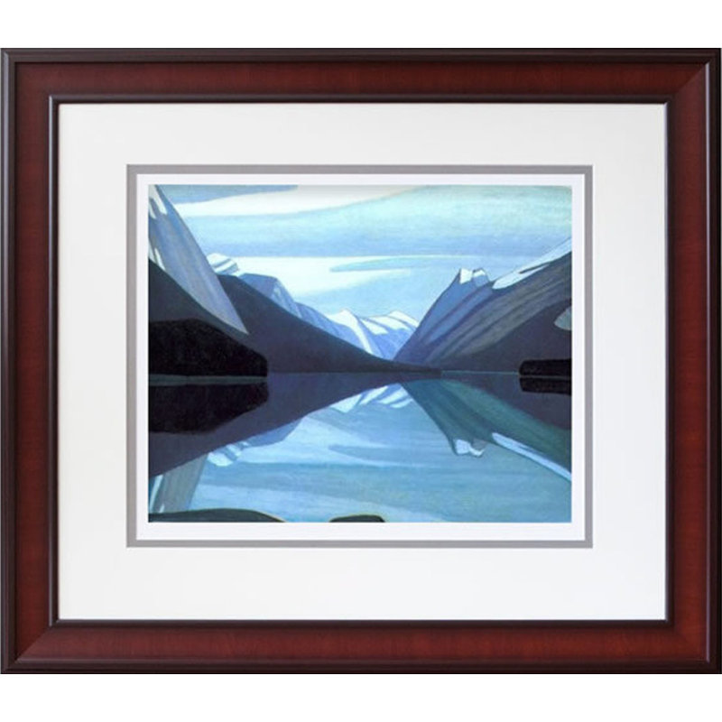 Lawren Harris "Maligne Lake" Group Of Seven Art Print - Framed Ltd Ed (26"x24")